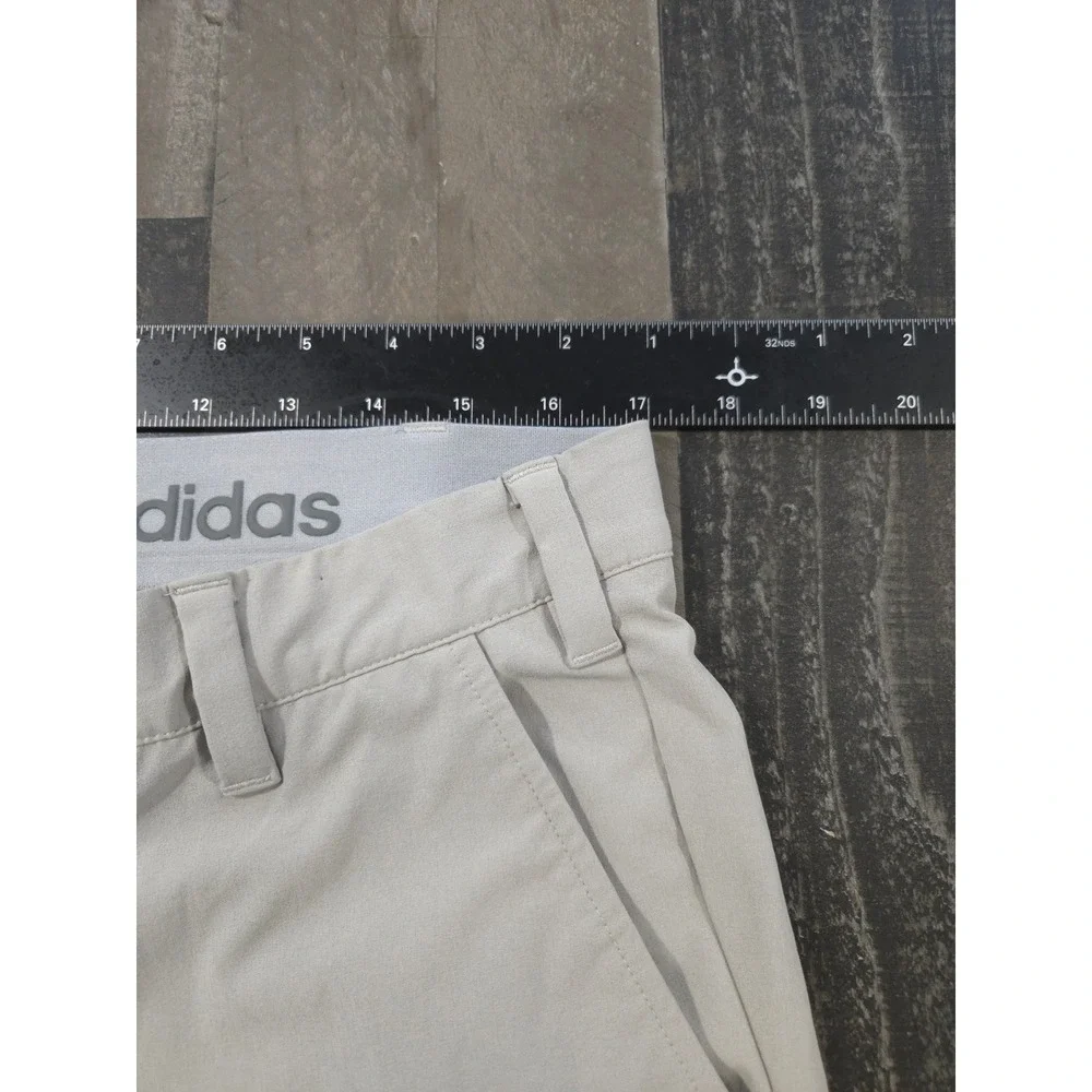 Adidas Ultimate365 Golf Pants Mens 34x32 Stone Beige Performance Stretch